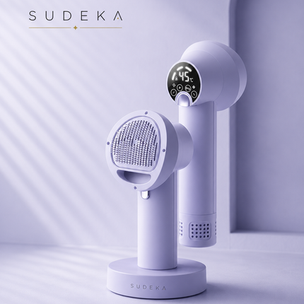 Sudeka PetCare™ Smart Low-Noise Pet Dryer Brush